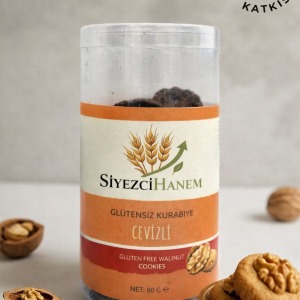 Ham Kakaolu & Cevizli Glutensiz Kurabiye (80 Gr)