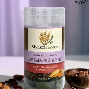 Ham Kakaolu & Bademli Glutensiz Kurabiye (80 Gr)