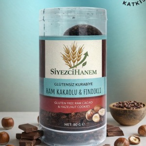 Ham Kakaolu & Fındıklı Glutensiz Kurabiye (80 Gr)